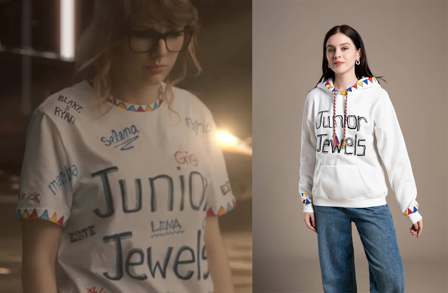 Taylor Swift Junior Jewels Embroidered Hoodie