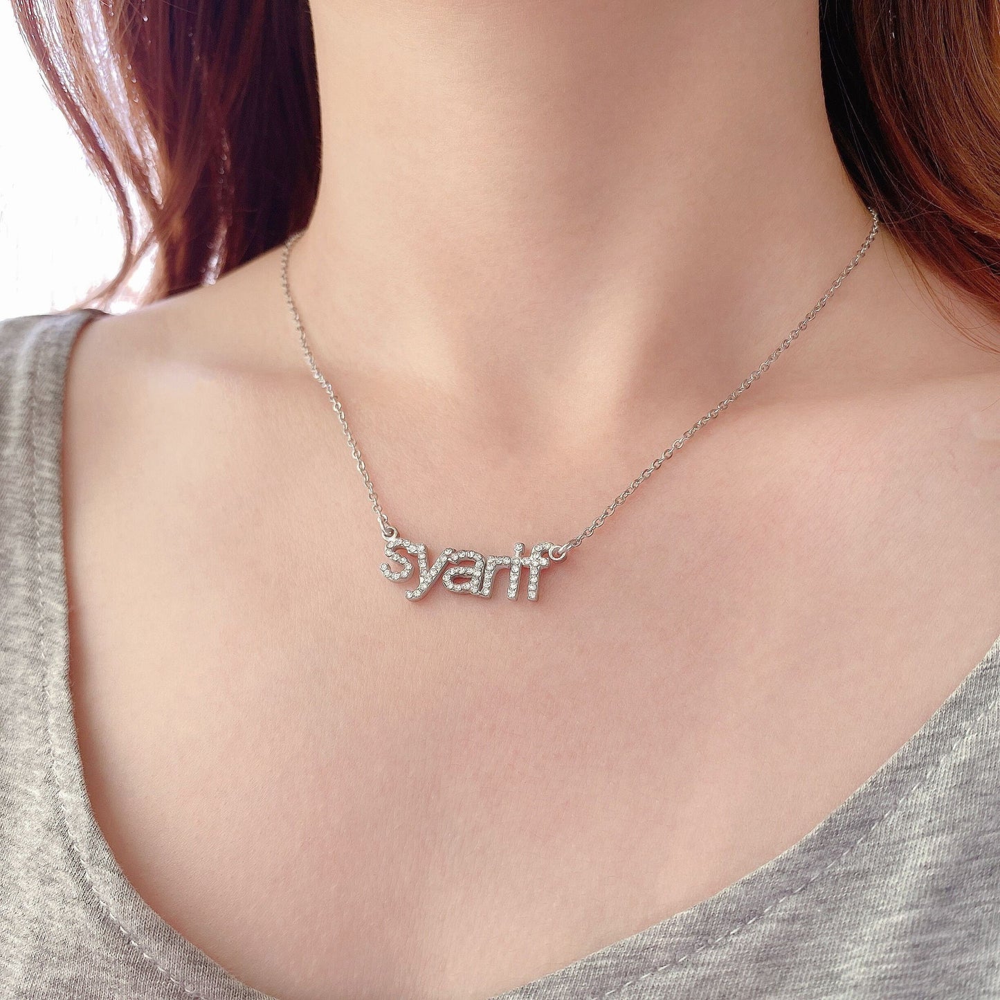 Personalized Diamond Name Necklace