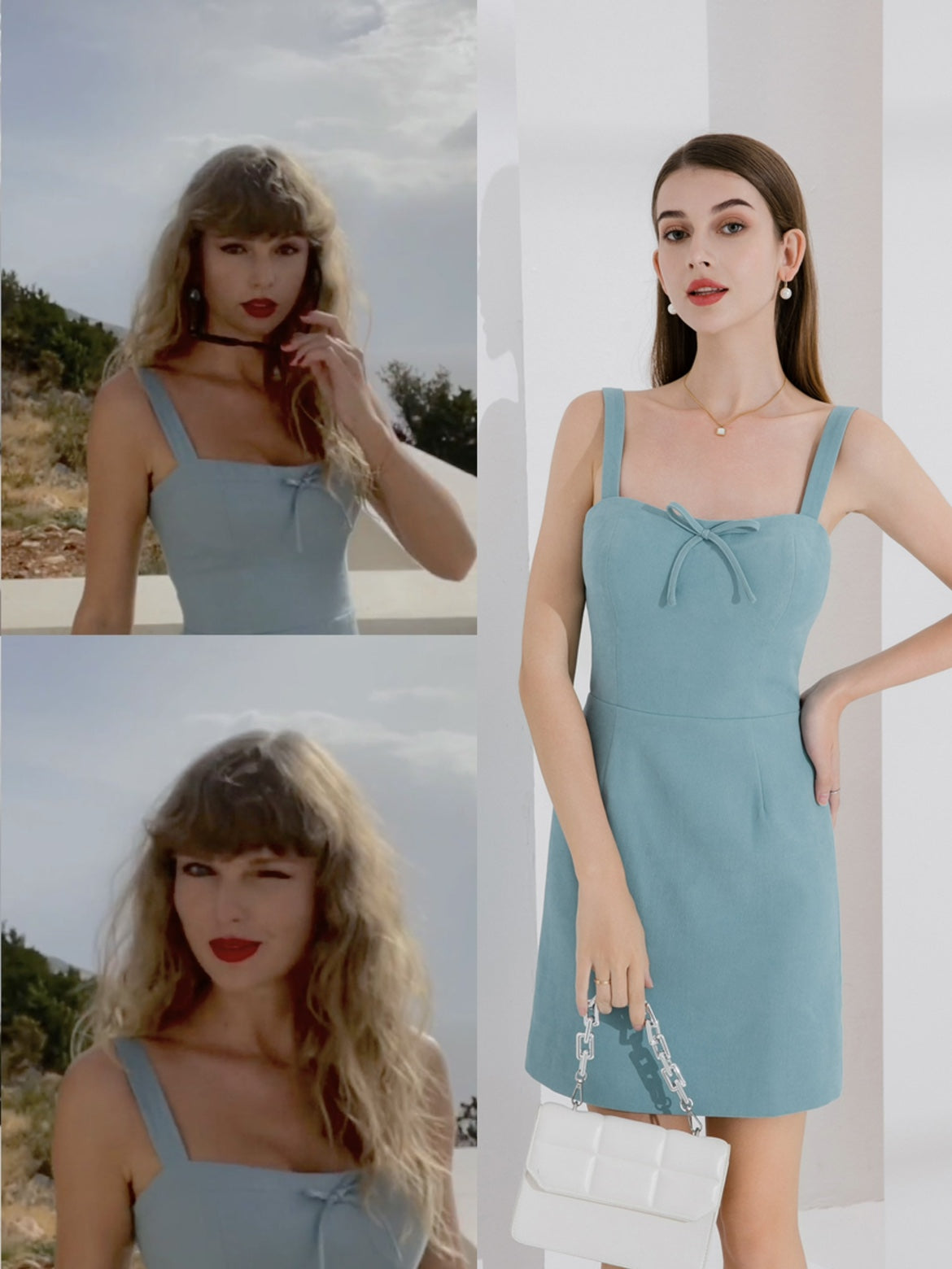 Wildest Dreams Blue Strap Dress Taylor Swift