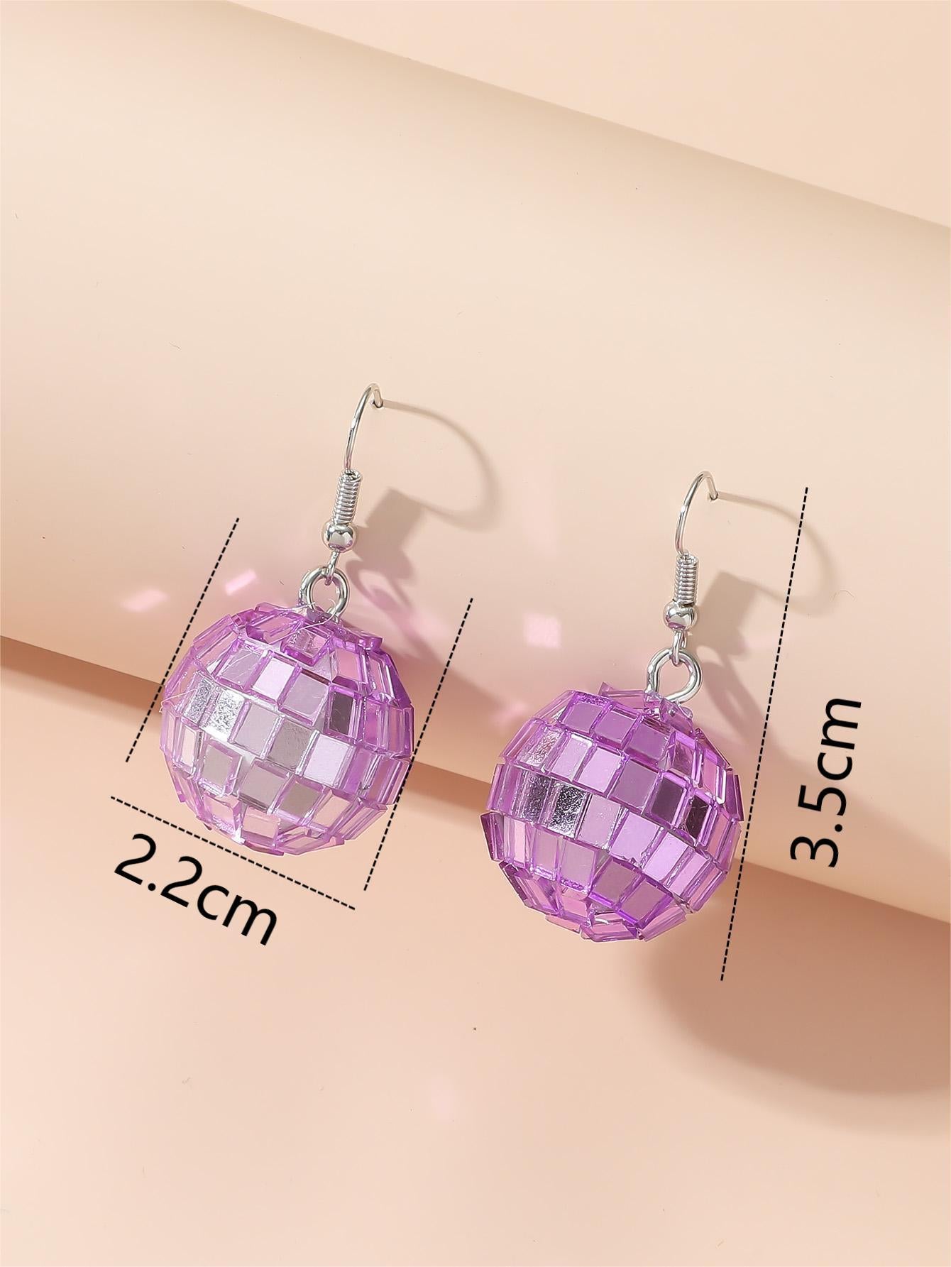Taylor Mirror Ball Inspired Earrings LOONFUNG Disco Ball Earrings