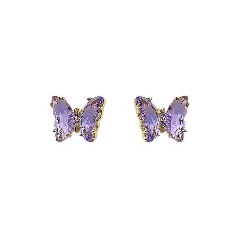 Olivia Rodrigo Core Crystal Butterfly Stud Earrings